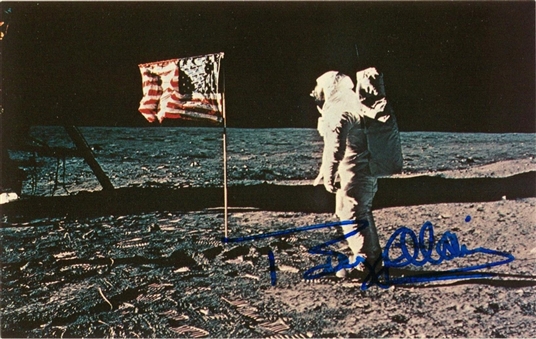Buzz Aldrin Moon Landing 3.5 x 5.5 Signed Photo (Beckett)